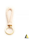 Intrecciato Lambskin Key Holder Pink - BOTTEGA VENETA - BALAAN 2