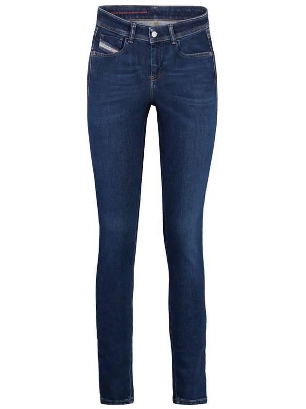 Women 2017 2017 SLANDY Skinny Jeans Dark Blue - DIESEL - BALAAN 2