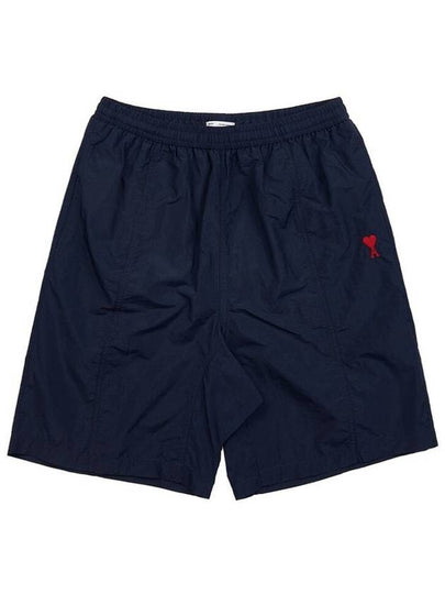 Heart Logo Swim Shorts Navy - AMI - BALAAN 2