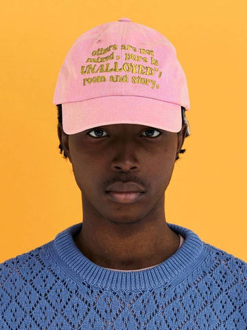 slogan ball cap pink - UNALLOYED - BALAAN 1