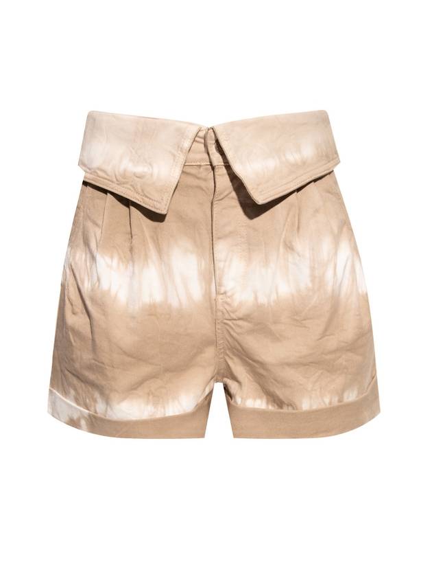 Women's Tie Dye Denim Shorts Beige - STELLA MCCARTNEY - BALAAN 1