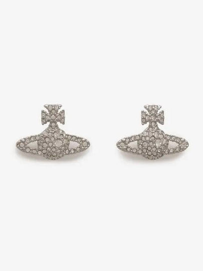 Grace Bas Relief Stud Earrings Silver - VIVIENNE WESTWOOD - BALAAN 2