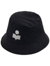 Hailey Embroid Logo Bucket Hat Black - ISABEL MARANT - BALAAN 2