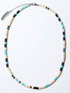 Native American Shell Turquoise Bead Necklace - KND - BALAAN 4