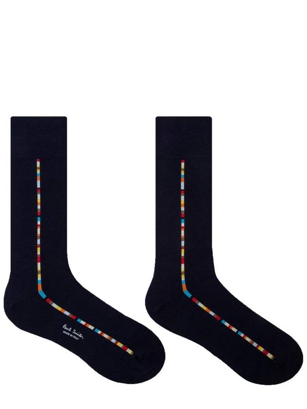 Signature Stripe Long Socks Black 3 Packs - PAUL SMITH - BALAAN 7