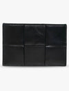 Maxi Intrecciato Leather Card Wallet Dark Green - BOTTEGA VENETA - BALAAN 2