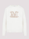 Edo Monogram Cashmere Knit Top Ivory - MAX MARA - BALAAN 3