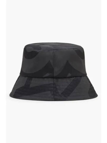 Nylon Satin Jacquard Bucket Hat Black MBRAW23002BKX - MARC JACOBS - BALAAN 1