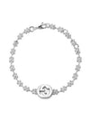 Interlocking G Flower Motif Chain Bracelet Silver YBA481687001 - GUCCI - BALAAN 1