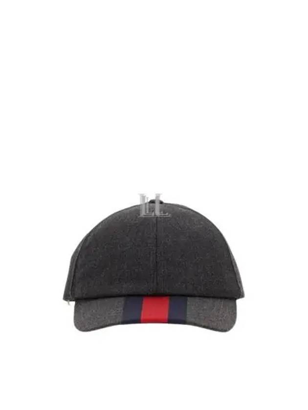 Web Canvas Base Ball Cap Dark Grey - GUCCI - BALAAN 2