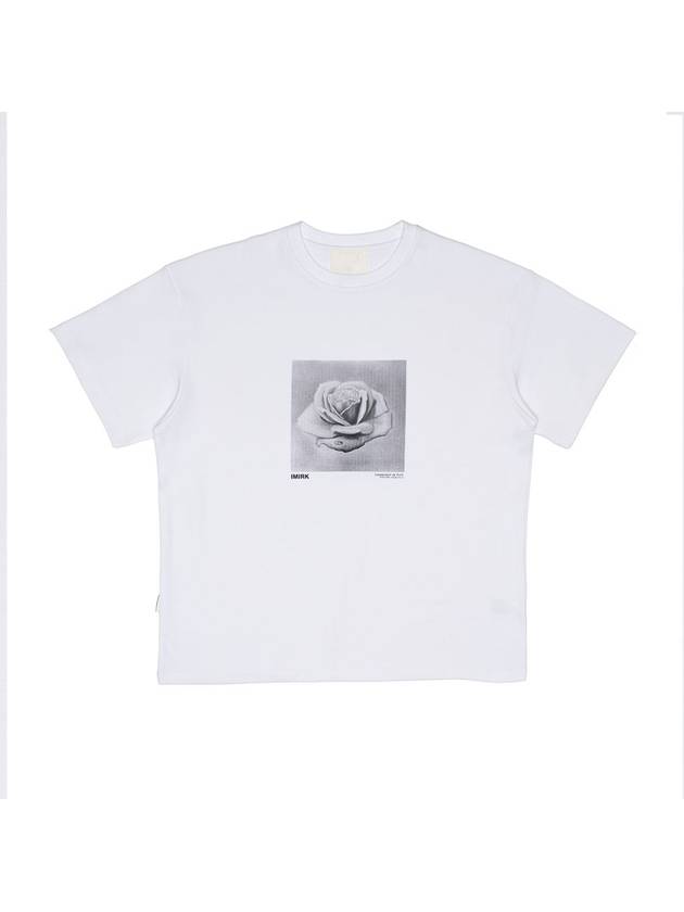 Double cloth ROSE T shirts White - IMIRK - BALAAN 2