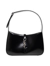 Leather Hobo Shoulder Bag Black - SAINT LAURENT - BALAAN 1