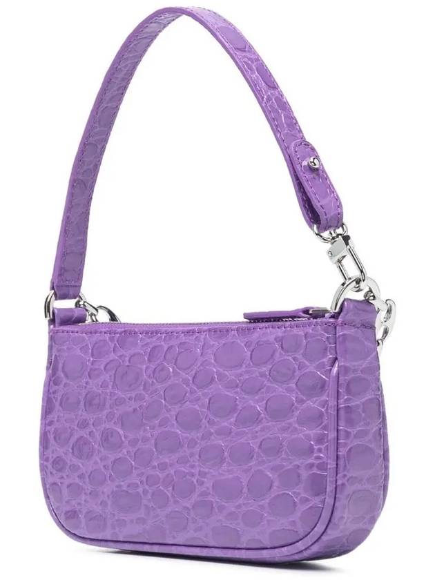 Mina Rachel Mini Shoulder Bag Purple - BY FAR - BALAAN 4