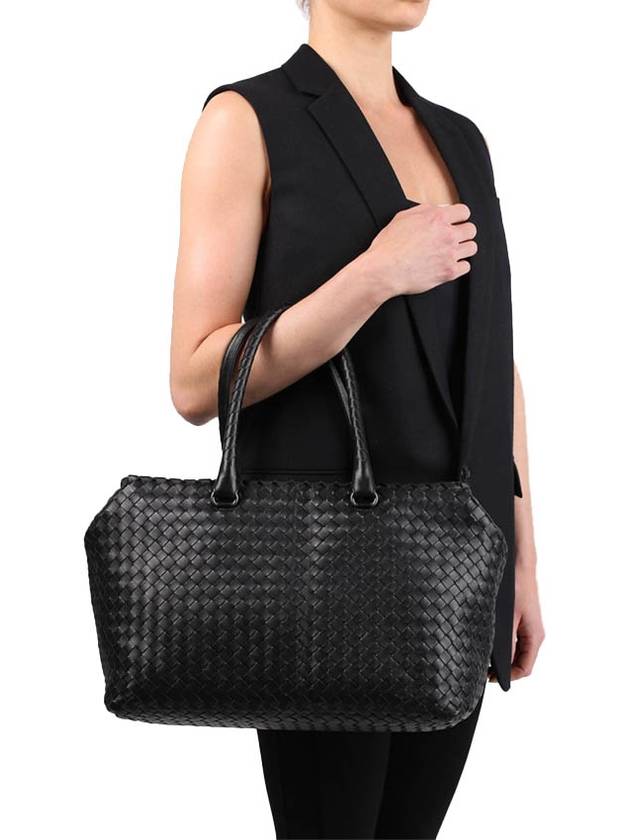 Nappa Brick Shoulder Bag Black - BOTTEGA VENETA - BALAAN.