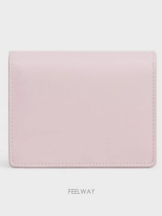 Triomphe Business Shiny Calfskin Card Wallet Pastel Pink - CELINE - BALAAN 4