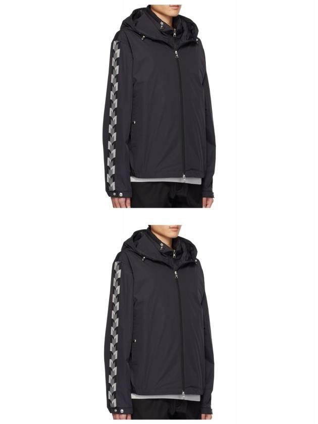 Moyse Logo Zip-Up Hoodie Black - MONCLER - BALAAN 5