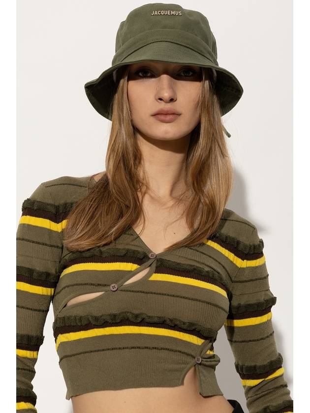 Le Bob Gajo Bucket Hat Khaki - JACQUEMUS - BALAAN 3