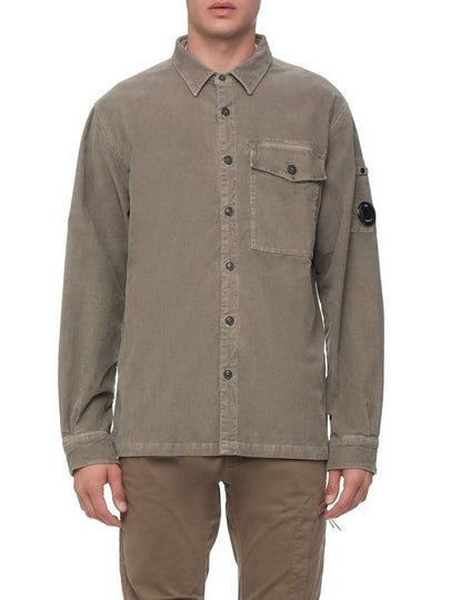 Lens Detail Long Sleeve Shirt Beige - CP COMPANY - BALAAN 2