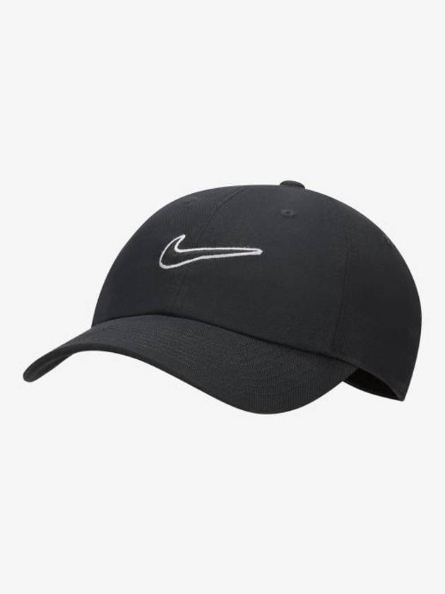 Club Unstructured Swoosh Ball Cap Black - NIKE - BALAAN 2