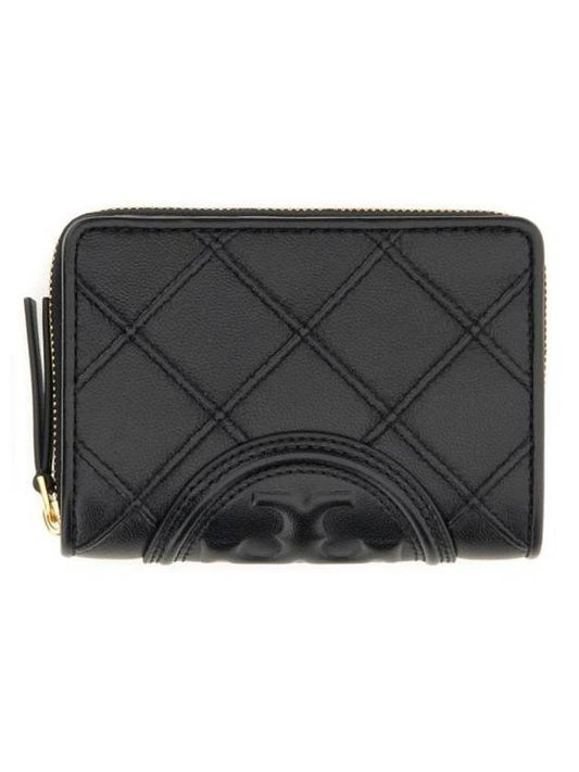 Fleming Soft Leather Bifold Wallet Black - TORY BURCH - BALAAN 1