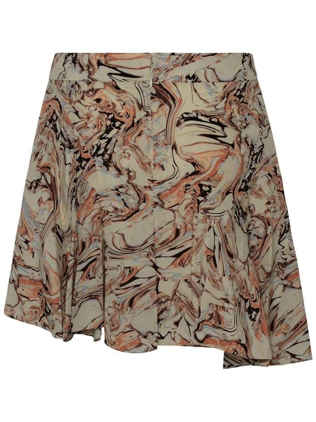 Isabel Marant 'Teyana' Skirt In Beige Silk - ISABEL MARANT - BALAAN 3