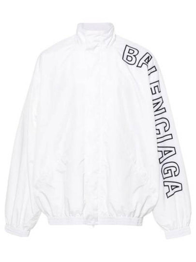 Embroidered Logo Track Jacket White - BALENCIAGA - BALAAN 2