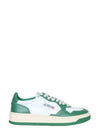 Women's Medalist Green Tab Leather Low Top Sneakers White - AUTRY - BALAAN 2