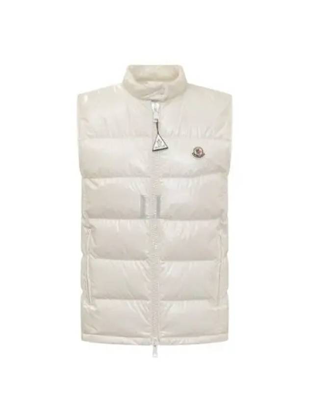 Alcibia Logo Patch Padding Vest White - MONCLER - BALAAN 2