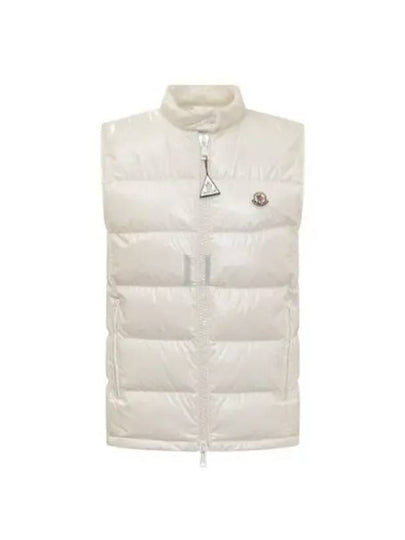 Alcibia Logo Patch Padding Vest White - MONCLER - BALAAN 2