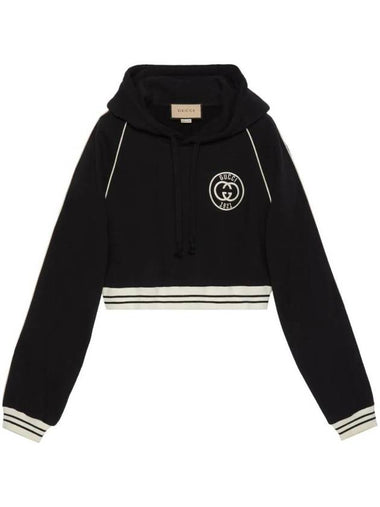 Interlocking G Hoodie Black - GUCCI - BALAAN 1