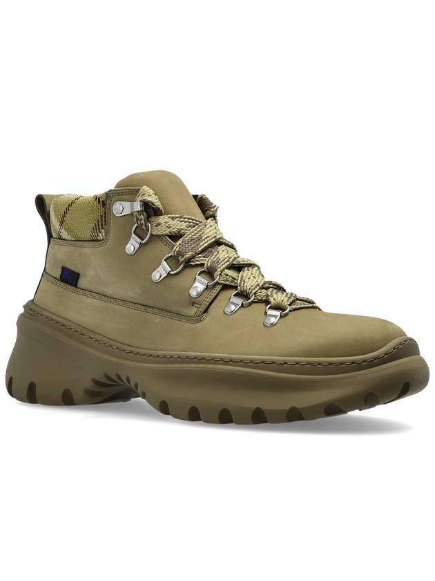 Scoot Hike Nubuck Walker Boots Swamp - BURBERRY - BALAAN 5