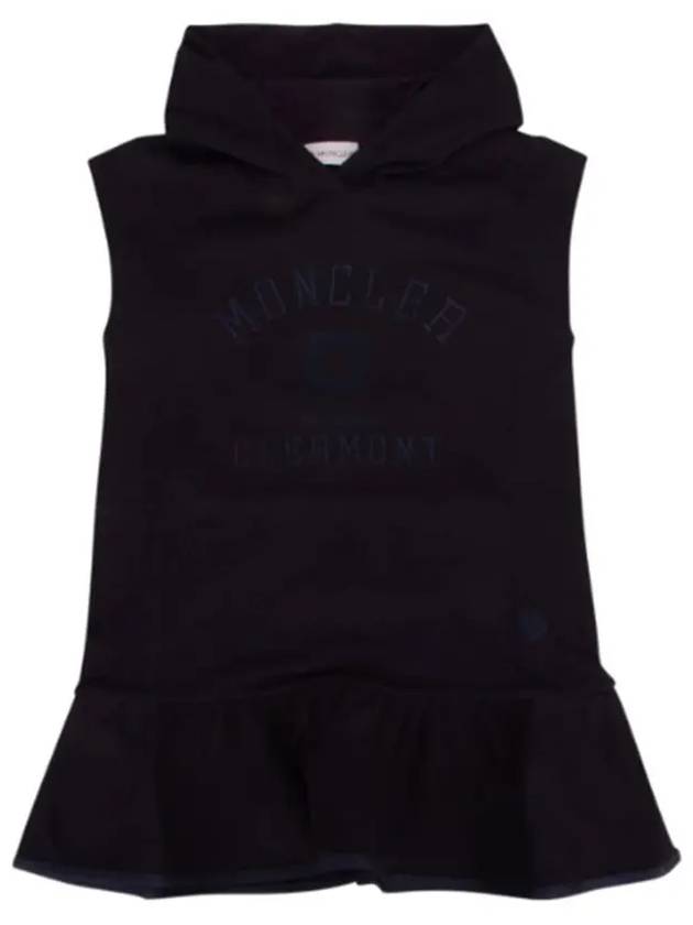 Kids Sleeveless Embroidered Hooded Dress 8I00005899YV 778 - MONCLER - BALAAN 2