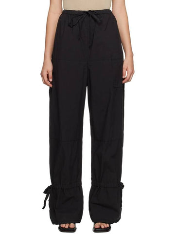 Parachute Drawstring Track Pants Black - LEMAIRE - BALAAN 1