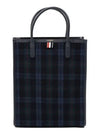 Thom Browne Vertical Tote Bag in Tartan Flannel MAG370AF0437996 B0030755875 - THOM BROWNE - BALAAN 2