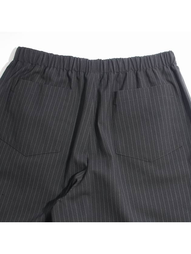 Elastic Waist Striped Bermuda Shorts Black - DIOR - BALAAN 5