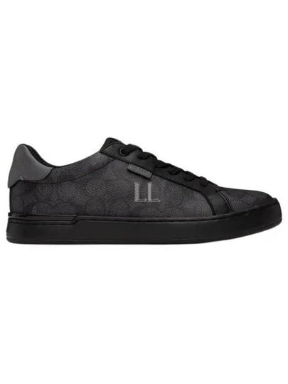 Low Line Signature Canvas Low Top Sneakers Black - COACH - BALAAN 2