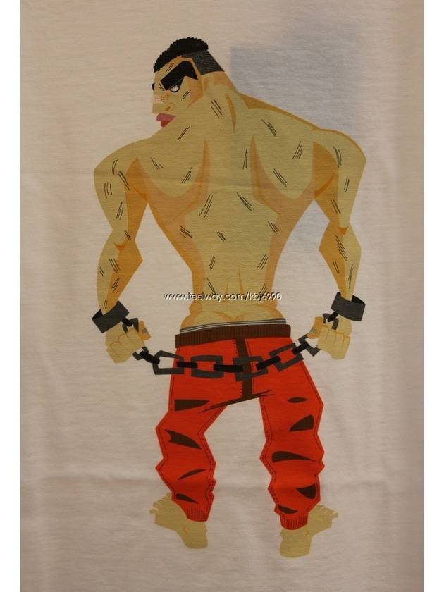 Men's Muscle Man Character Short Sleeve TShirt S74GC0940 - DSQUARED2 - BALAAN 5