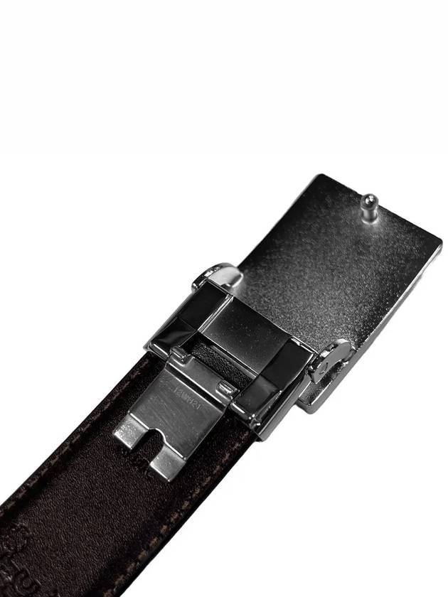 Classic Reversible Leather Belt Black - MONTBLANC - BALAAN 8