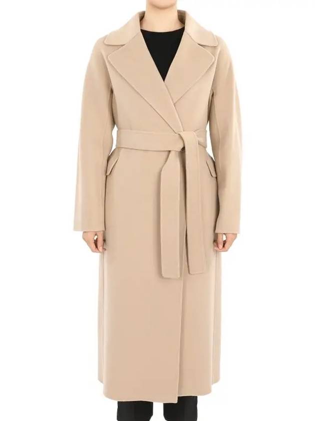 Women's S Zenith Long Single Coat Beige - MAX MARA - BALAAN 1