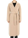 Women's S Zenith Long Single Coat Beige - MAX MARA - BALAAN 3