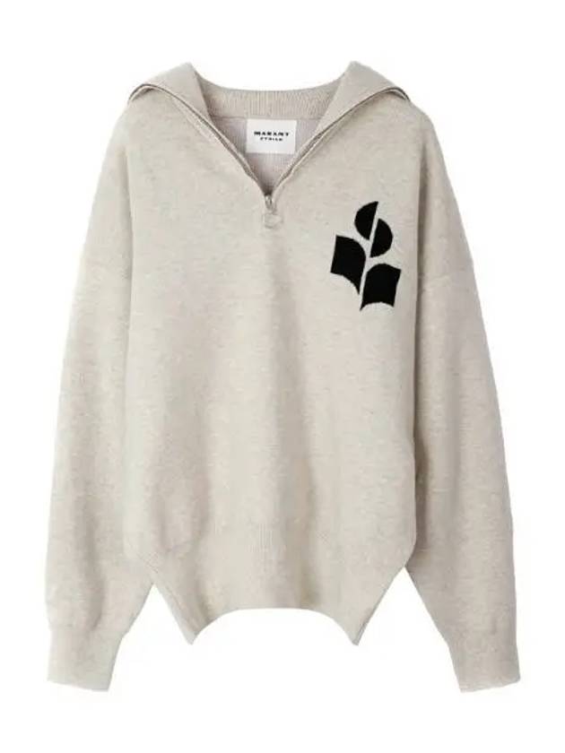 Azra logo half zip up knit women - ISABEL MARANT - BALAAN 1