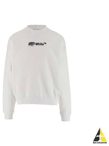 OFF white of jersey cotton sweatshirt OMBA054F22 FLE001 - OFF WHITE - BALAAN 1