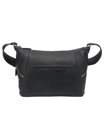 leather shoulder bag black - PRADA - BALAAN 1