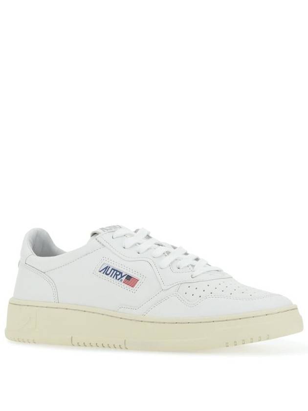 Medalist Goatskin Low Top Sneakers White - AUTRY - BALAAN 3