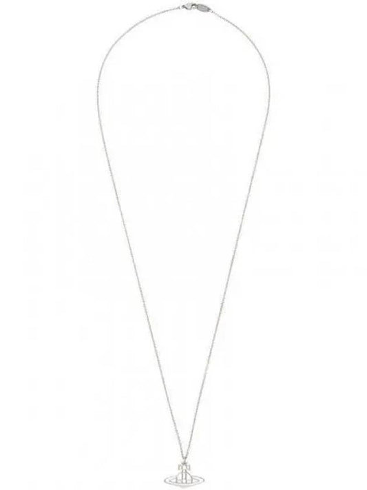 Thin Lines Flat ORB Necklace Silver - VIVIENNE WESTWOOD - BALAAN 2