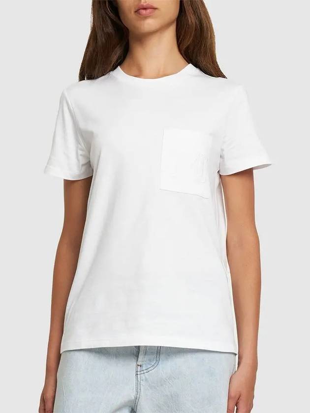 Papaya Logo Short Sleeve T Shirt White - MAX MARA - BALAAN 2