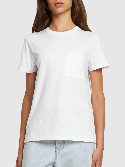 Papaia Logo Short Sleeve T-Shirt White - MAX MARA - BALAAN 2