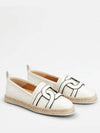 Women's Leather Kate Slip-Ons White - TOD'S - BALAAN 3