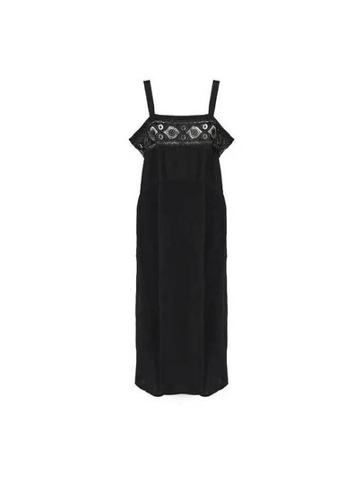 Silk Viscose Midi Dress Black - MAISON MARGIELA - BALAAN 2