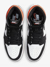 Men's Jordan 1 Retro High Top Sneakers White Black Orange - NIKE - BALAAN 6